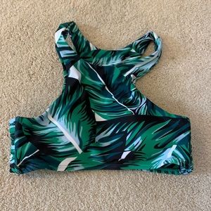 Palm Leaf Shein Swimsuit Top